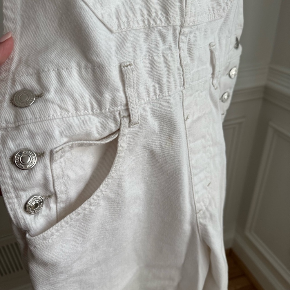We The Free White Women’s Denim Overalls - Picture 5 of 9